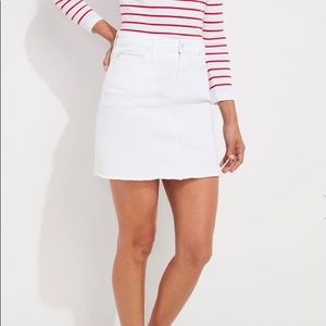 NWT Vineyard Vines White Denim Skirt Sz 14